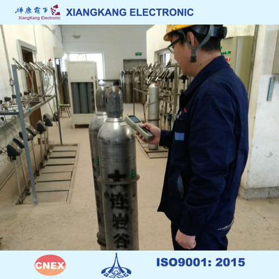 Industrial Liquid Gas Cylinder Barcode Chemical Resistance Gluing Installation
