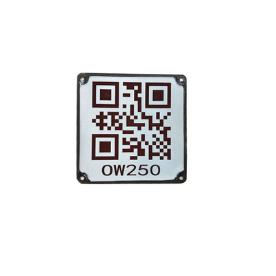 Square LPG Cylinder Tracking QR Code Nameplate For Delivery Car