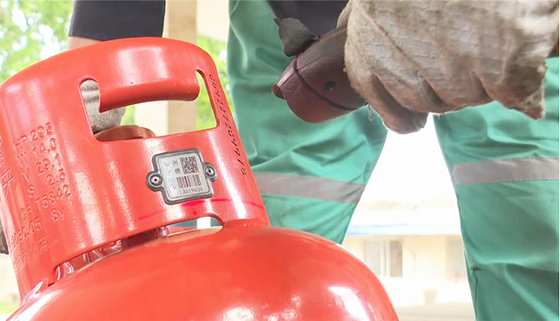 Metal Ceramic Gas Cylinder Tag Tracking With Bar Code Technology