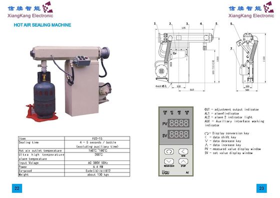 BT2 PVC Seal Shirking 380V 6.4KW Hot Air Sealing Machine