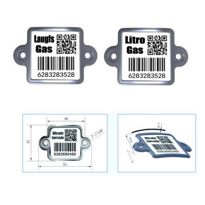 White Base UID QR Barcode LPG Cylinder Tracking For Mobile APP