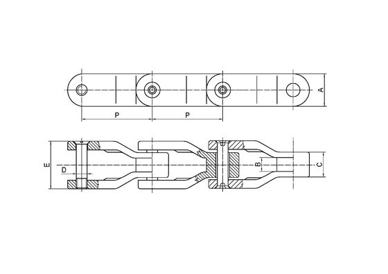 LPG Roller Alloy Steel Cylinder Conveyor Chain