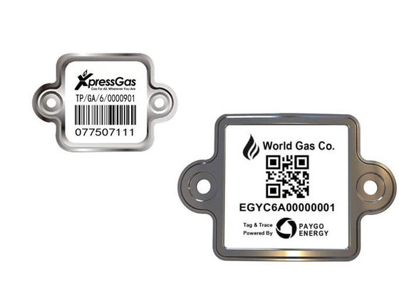 Lpg Cylinder Barcode high Temperature Resistance 1900F White Base Black barcode Easy To Read