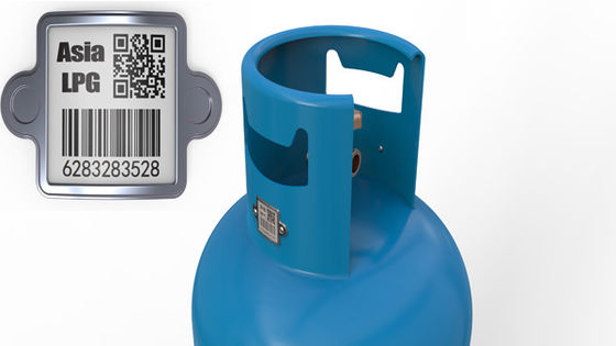 Lpg Cylinder Barcode high Temperature Resistance 1900F White Base Black barcode Easy To Read