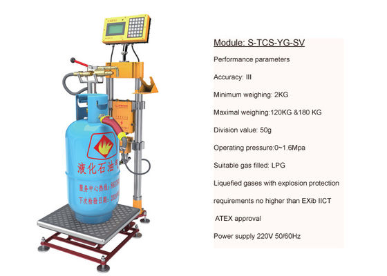 LPG Cylinder Automatic Filling Intrinsically safe explosion proof Quantitative filling