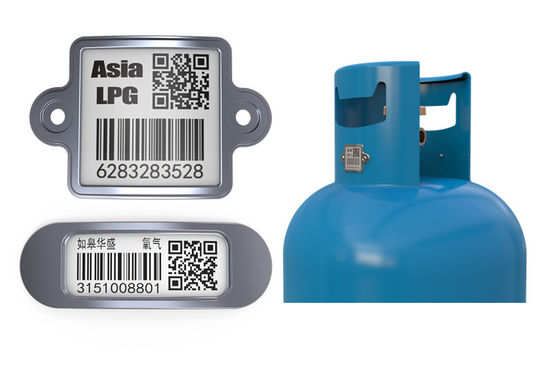 Cylinder Barcode Tag For Household LPG Cylinder Durable For At Least 20 Years