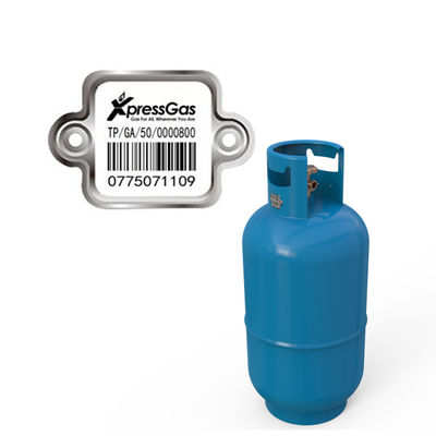 Permanent LPG Cylinder Barcode Label For Managing Gas Clinder Chemical Resistance