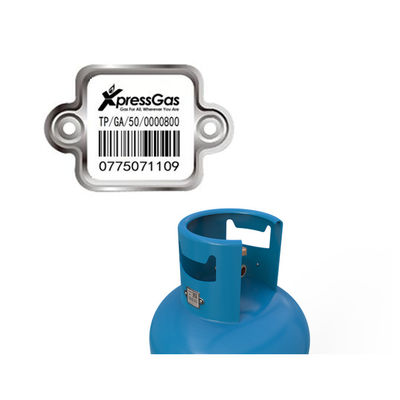  LPG Cylinder Bar Code Label Digital Indentity Scan Bendable Anti-UV Ex-proof
