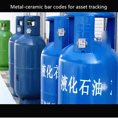 LPG Permanent Cylinder Bar Codes Label Digital Indentity Scan Bendable Anti-UV Explosion protection