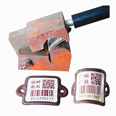  good bendability Cylinder Bar Codes Tag QR scratch resistance fast Scanning By PDA or Mobile