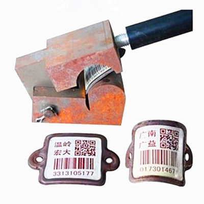 Xiangkang good bendability Cylinder Bar Codes Tag QR scratch resistance fast Scanning By PDA or Mobile