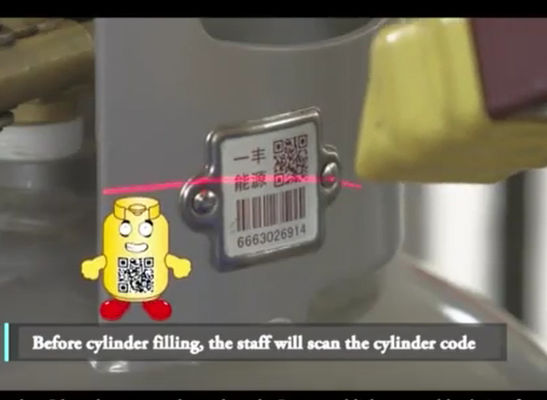  Cylinder Bar Code Label High Temperature Resistance 1900F For Managing LPG Cylinders