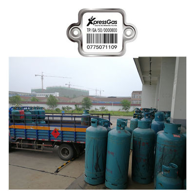 Mobile Durable LPG Stainless Steel Barcode Tags
