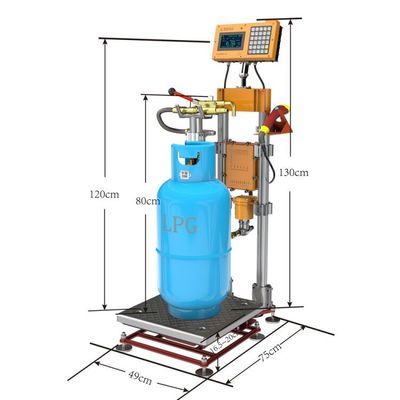 Interlocking Automatical LPG Cylinder Filling Scale Explosion Proof 220V