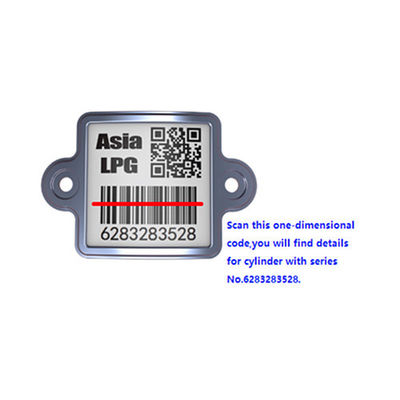 UV Proof Wireless Scan QR Code LPG Gas Tank Barcode Tag Asset Tracking