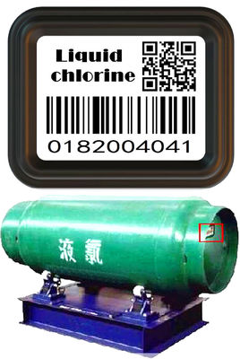 Gas Bottles Liquid Chlorine Cylinder Barcode Corrosion Resistance