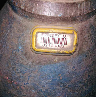 Good Bendability Corrosion Resistance Barcode Tag For Liquid Oxygen Cylinder