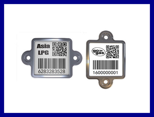 Oil Proof LPG Cylinder Barcode Tag Warehouse Management