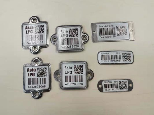 Metal Ceramic Asset Tracking Barcode Anti Corrosion Good Bendability