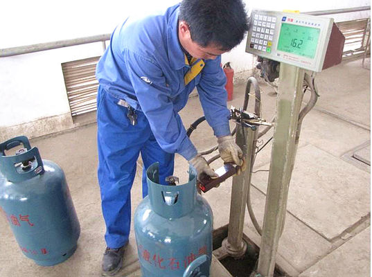 180kg Weighing Propane Gas Lpg Filling Scale Barcode Scanning