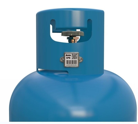 304 Steel Glaze LPG Gas Tracking Barcode Anti UV Oil Resistance