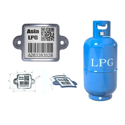 LPG Trackable Cylinder Barcode Corrosion Resistance QR Asset Labels