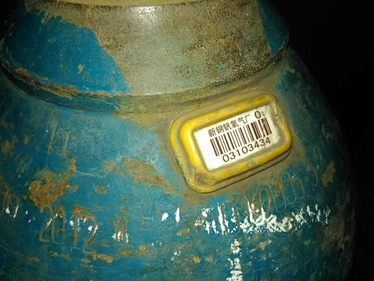 Oxygen Cylinders Metal Ceramic Cylinder Barcode Anti UV Asset Management