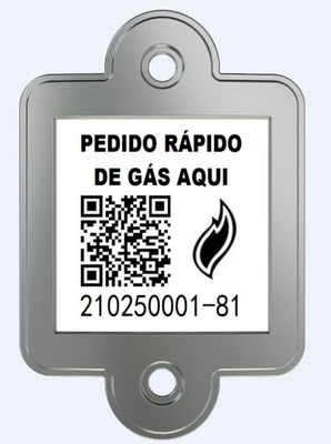 Scratch Resistance LPG Cylinder Tracking Barcode Tag Anti Burning