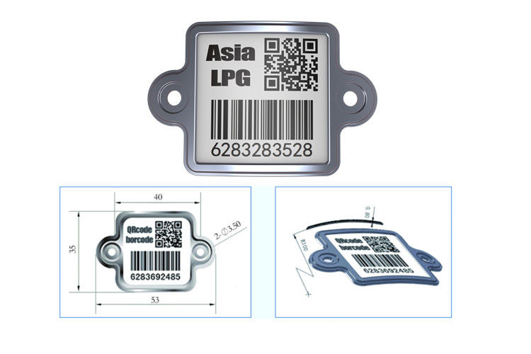 XiangKang Digital Identification Metal Ceramic Composite Scratch Resistance Gas Bottle Tags
