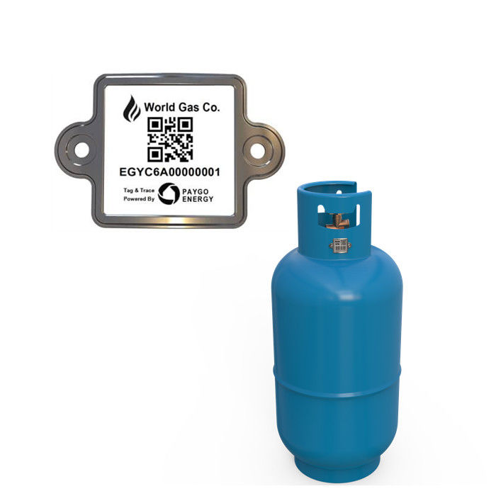 Permanent LPG Cylinder barcode Label for Tracking Bottle Gas Data Memoty Quite Big