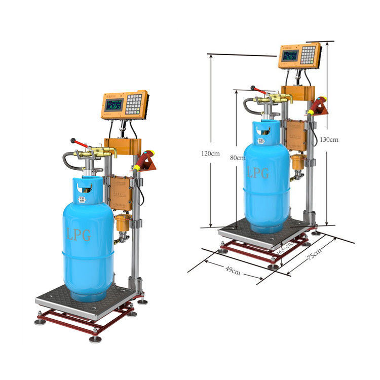 Explosion Proof 120kg LPG Gas Cylinder Filling Machine 1.6Mpa