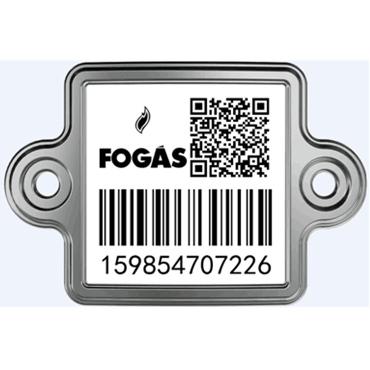 LPG Cylinder Metal Barcode Tags Barcoding System