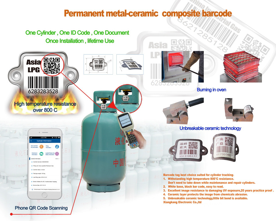 Unbreakable Metal Ceramic Composite Barcode Phone Scanning