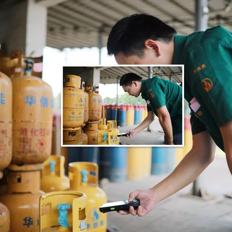 LPG Trackable Asseting Cylinder Barcode Chemical Resistance
