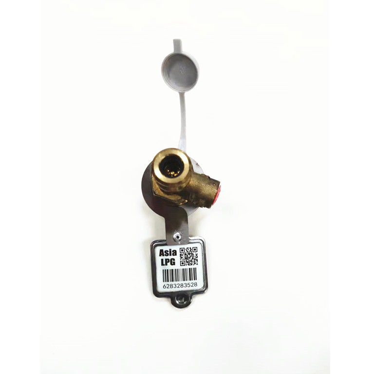 Permanent Waterproof  Metal Bar Code For Tracking LPG Cylinders Anti UV Riveting Valve Ring